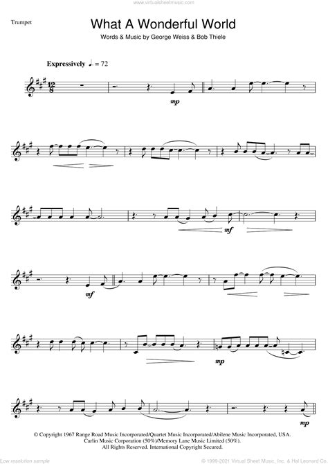 sheet music trumpet